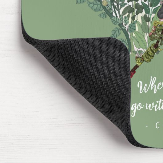 Niedliches Grüne Lady Bug Inspiration Adventure Zi Mousepad (Ecke)