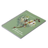 Niedliches Grüne Lady Bug Inspiration Adventure Zi Notizblock (Linke Seite)