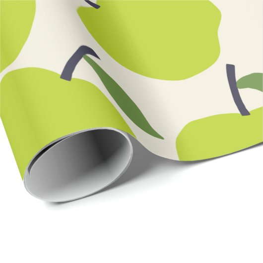 Niedliches Grünes Appellationspapier Geschenkpapier (Rolleneckpunkt)