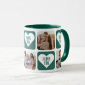 Niedliches grünes Foto I Liebe Tasse (VorderseiteRechts)