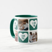 Niedliches grünes Foto I Liebe Tasse (Vorderseite Links)