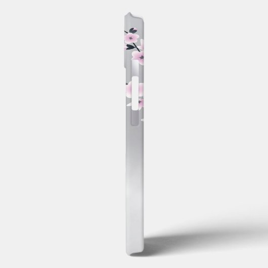 Niedliches Grünes Hummingbird Cherry Blossom Monog Case-Mate iPhone Hülle (Rückseite / Links)