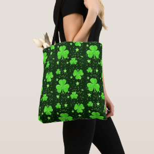 Niedliches grünes Kleeblatt hat Iren-St Patrick Tasche