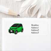 Niedliches grünes Kleinwagen (Insitu)