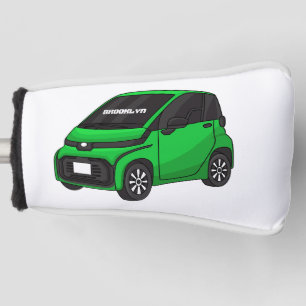 Niedliches grünes Kleinwagen Golf Headcover