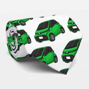 Niedliches grünes Kleinwagen Krawatte