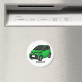Niedliches grünes Kleinwagen Magnet (In Situ (Geschirrspüler))