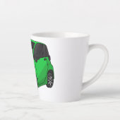 Niedliches grünes Kleinwagen Milchtasse (Rechts)