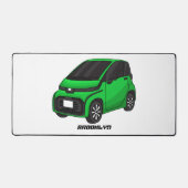 Niedliches grünes Kleinwagen Schreibtischunterlage (Vorderseite)