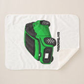 Niedliches grünes Kleinwagen Sherpadecke (Vorderseite (Horizontal))