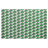 Niedliches grünes Kleinwagen Stoff (Fat Quarter (45,7 x 55,9 cm))