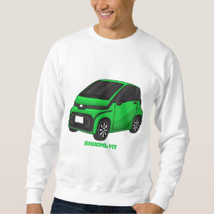 Niedliches grünes Kleinwagen Sweatshirt