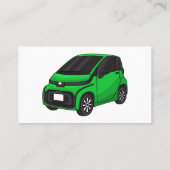 Niedliches grünes Kleinwagen Visitenkarte (Rückseite)
