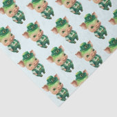 Niedliches grünes Märchenschwein in Extravaganter Seidenpapier (Ausschnitt)