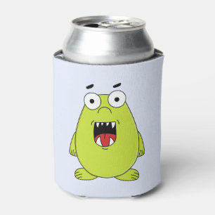 Niedliches grünes Monster Dosenkühler