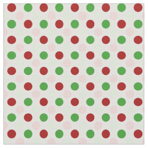 Niedliches grünes rosarotes Polka-Punkt-Gewebe Stoff