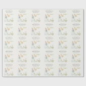 Niedliches grünes Rost Party Welpe Hund jedes Alte Geschenkpapier (Flach)