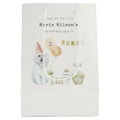 Niedliches grünes Rost Party Welpe Hund jedes Alte Mittlere Geschenktüte (Rückseite)