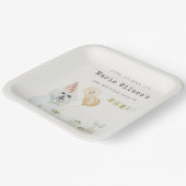 Niedliches grünes Rost Party Welpe Hund jedes Alte Pappteller (Gewinkelt)