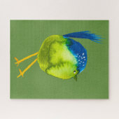 Niedliches grünes Vogelgewässer Puzzle (Horizontal)