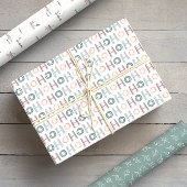 Niedliches grünes Weihnachtswrackpapier Geschenkpapier Set