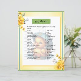 Niedliches Gummi Duck Baby Shower Candy Match Spie