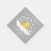 Niedliches Gummi Duck Babyduschpapier Napkins Serviette (Ecke)