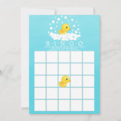 Niedliches Gummi Duck BINGO Babydusche Einladung (Vorderseite)