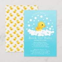 Niedliches Gummi Duck Book mit Babykarte