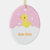Niedliches Gummiducky im Bad-Kinderzimmer-Dekor Keramik Ornament (Rechts)