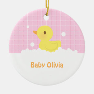 Niedliches Gummiducky im Bad-Kinderzimmer-Dekor Keramik Ornament