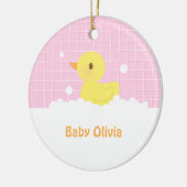 Niedliches Gummiducky im Bad-Kinderzimmer-Dekor Keramik Ornament (Links)