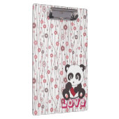 Niedliches gürtelfreundliches Vintages Blumenmuste Klemmbrett (Rechts)