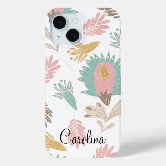 niedliches gürtelgebirgiges botanisches mit Monogr Case-Mate iPhone Hülle (Rückseite)