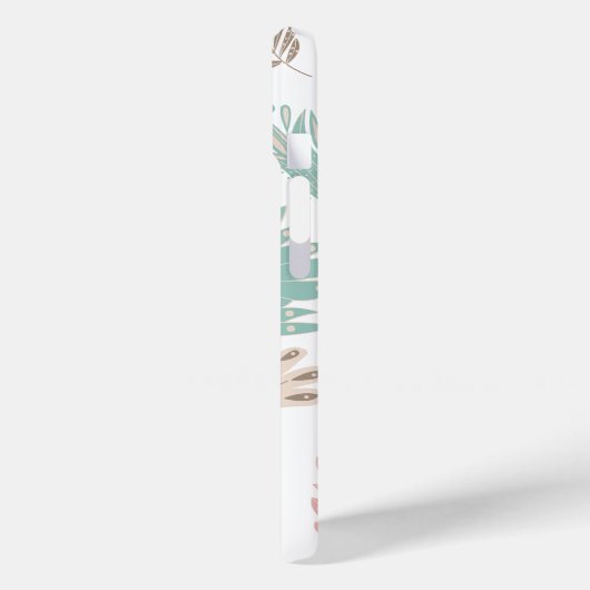 niedliches gürtelgebirgiges botanisches mit Monogr Case-Mate iPhone Hülle (Rückseite / Links)