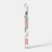 niedliches gürtelgebirgiges botanisches mit Monogr iPhone Hülle (Linke Seite)