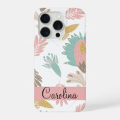 niedliches gürtelgebirgiges botanisches mit Monogr iPhone Hülle (Rückseite)