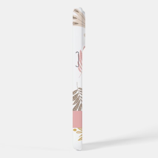 niedliches gürtelgebirgiges botanisches mit Monogr iPhone Hülle (Rechte Seite)