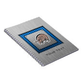 Niedliches Gürteltier; Metall-Blick Notizblock (Rechte Seite)