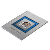 Niedliches Gürteltier; Metall-Blick Notizblock (Linke Seite)