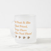 Niedliches gutes Buch ist ein guter Freund-T - Mattglastasse (Vorderseite Links)