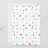 Niedliches Gymnastik Einhorn Party Einladung (Rückseite)