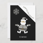 Niedliches Hahnentrittmuster Santa Snowflake (Vorderseite)