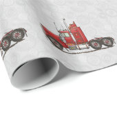 Niedliches Halb-Fahrerhaus Geschenkpapier (Rolleneckpunkt)