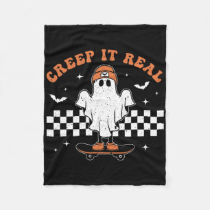 Niedliches Hallowee auf der Rennstrecke von Creep Fleecedecke