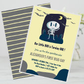 Niedliches Halloween 1. Geburtstag Einladung