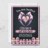 Niedliches Halloween 1. Geburtstag Einladung (Vorderseite)