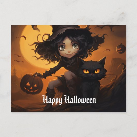 Niedliches Halloween 1 Postkarte (Vorderseite)