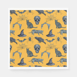 Niedliches Halloween-Allround-Design Napkins Serviette