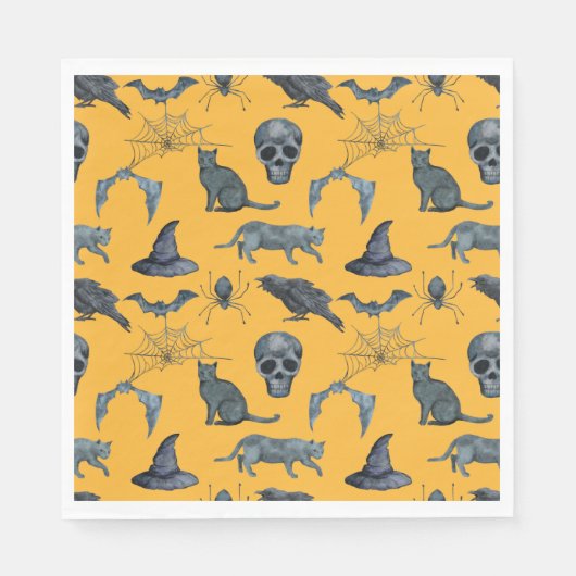 Niedliches Halloween-Allround-Design Napkins Serviette (Vorderseite)